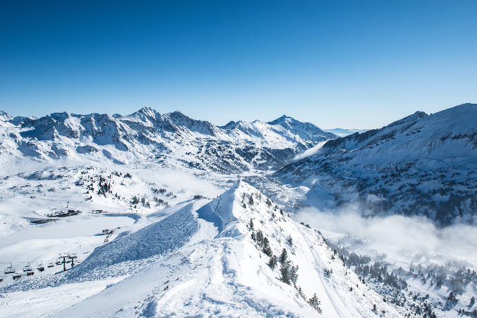 Skivergnügen in Obertauern - Berge